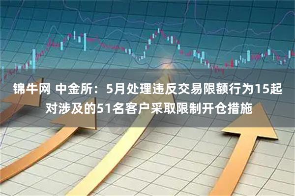 锦牛网 中金所：5月处理违反交易限额行为15起 对涉及的51名客户采取限制开仓措施